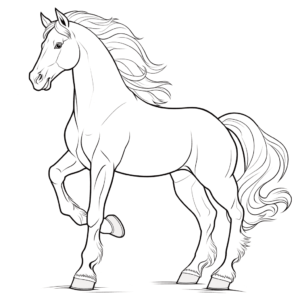 Dibujo de caballo schleich para colorear