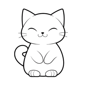 Dibujo de gato sabio para colorear