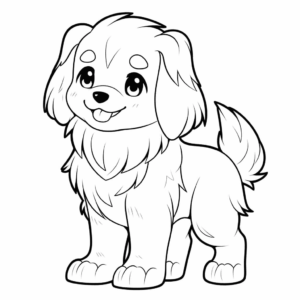 Dibujo de perro para descargar para colorear