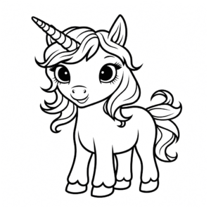 Dibujo de unicornio lol para colorear