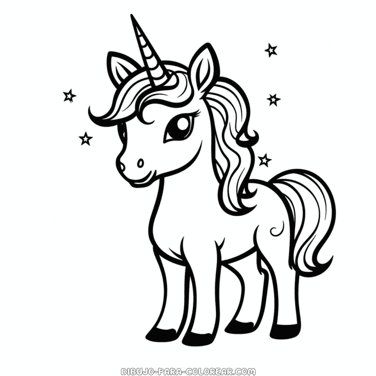 Dibujo De Unicornio Para Niños Para Colorear Dibujo Para Colorear 2060