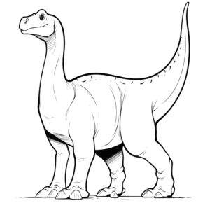 Dibujo de dinosaurio adulto para colorear