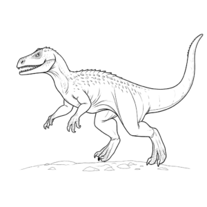 Dibujo de dinosaurio baryonyx para colorear