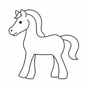 Dibujo de caballo para colorear