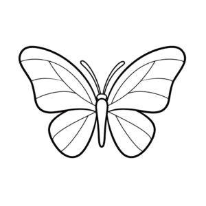 Dibujo de mariposa para colorear