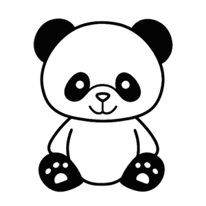 Dibujo de panda para colorear