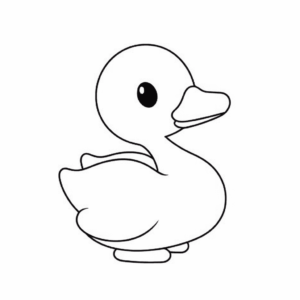 Dibujo de pato para colorear