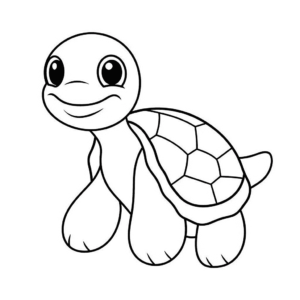 Dibujo de tortuga para colorear