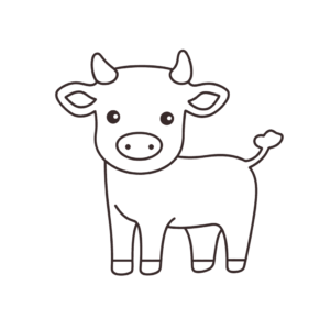 Dibujo de vaca para colorear