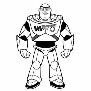 Dibujo de historia del juguete buzz lightyear para colorear