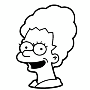 Dibujo de marge simpson los simpson para colorear