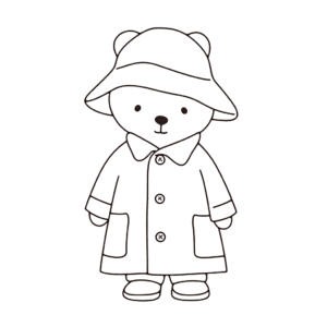 Dibujo de oso paddington para colorear