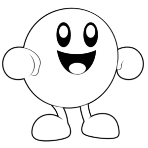 Dibujo de pac-man para colorear