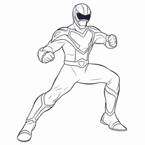 Dibujo de power rangers azules para colorear