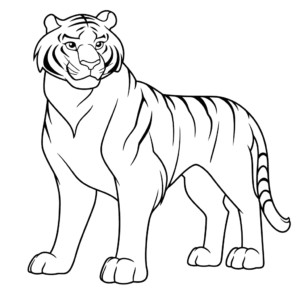 Dibujo de shere khan el libro de la selva para colorear