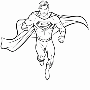 Dibujo de superhombre para colorear