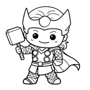 Dibujo de thor para colorear