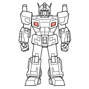 Dibujo de transformadores optimus prime para colorear